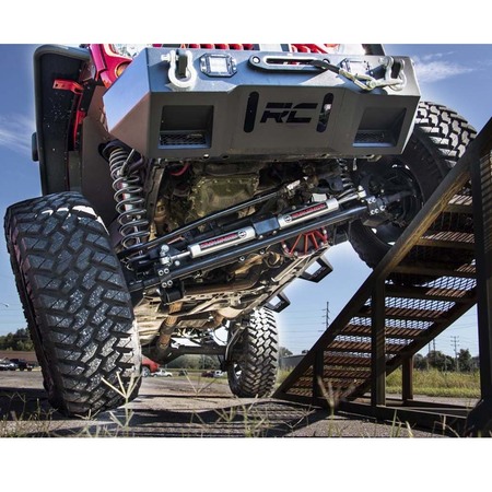 Assetto +4 long arm Rough Country completo per Jeep Wrangler JK 4p