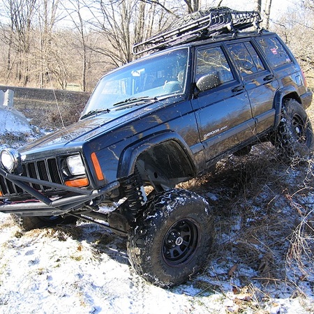 Assetto +4.5" Pro Rough Country per Jeep Cherokee XJ - Immagine 2