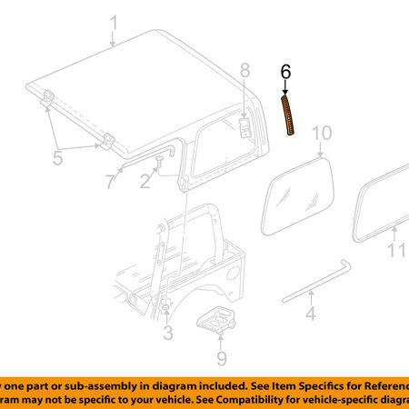 Prese d'aria Mopar per Hard Top Jeep Wrangler TJ dal 1997 al 2002