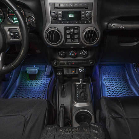 Kit luci di cortesia a led Rugged Ridge per Jeep Wrangler JK, JKU, JL , JLU e Gladiator JT dal 2007 in poi