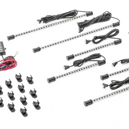 Kit luci di cortesia a led Rugged Ridge per Jeep Wrangler JK, JKU, JL , JLU e Gladiator JT dal 2007 in poi