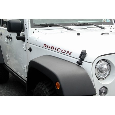 Adesivo Mopar Rubicon 10th Anniversary nero e rosso per Jeep Wrangler jk