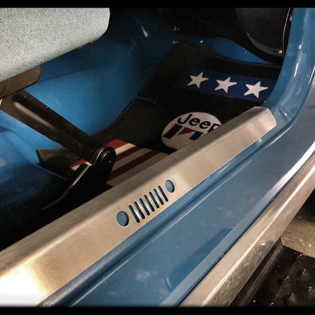 Battitacco in acciaio inox per Jeep CJ e Wrangler YJ