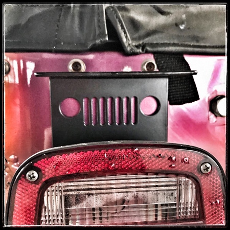 Porta targa quadrata laterale per Jeep CJ e Wrangler YJ