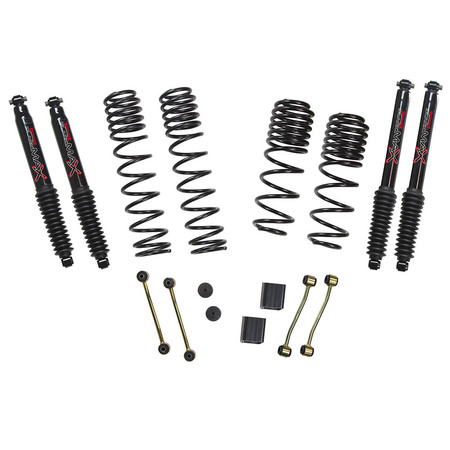 Kit di rialzo +2.5 Skyjacker long travel black max per Jeep Wrangler JL 2 porte dal 2019 al 2023