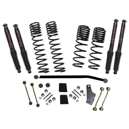 Kit di rialzo +3.5 Skyjacker long travel black max per Jeep Wrangler JL 2 porte dal 2019 al 2023