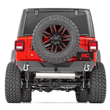 Paraurti posteriore Rough Country con porta ruota per Jeep Wrangler JL e JLU dal 2019 in poi