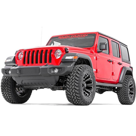 Assetto sospensioni +2.5" Rough Country per Jeep Wrangler Rubicon JLU 4 Porte - Immagine 2