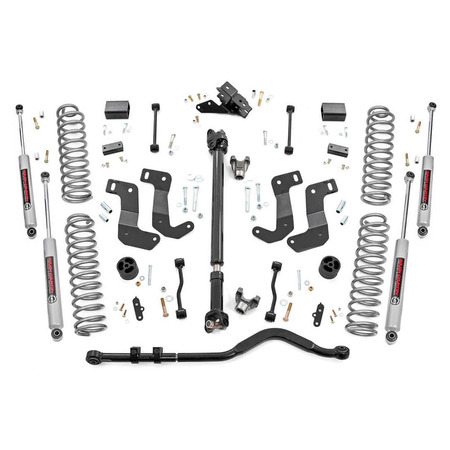 Assetto sospensioni completo +3.5 Rough Country per Jeep Wrangler Sport/Sahara JLU 4 Porte