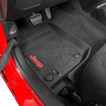 Tappetini All-Weather anteriori e posteriori Mopar per Jeep Wrangler JL 2 porte dal 2019 in poi
