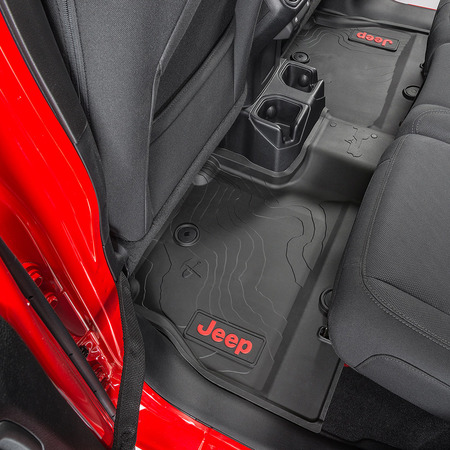 Tappetini All-Weather anteriori e posteriori Mopar per Jeep Wrangler JLU 4xe