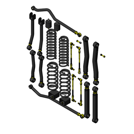 Assetto +3.5 Premium Clayton per Jeep Wrangler JL