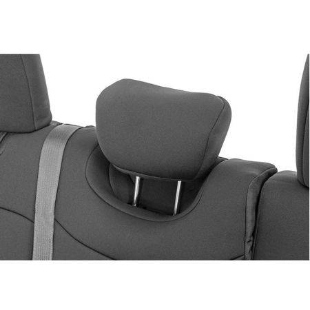 Set Copri sedili in neoprene Rough Country per Jeep Wrangler JL 2 porte dal 2019 in poi