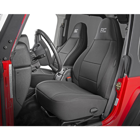 Coprisedili In Neoprene Rough Country Per Toyota Tacoma 2016-2022 – Set Anteriore E Posteriore, Impermeabili E Traspiranti (Modello 91031)