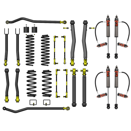 Assetto Combo +3.5 Premium Clayton e Ammortizzatori FOX 2.5 Race Series per Jeep Wrangler JL